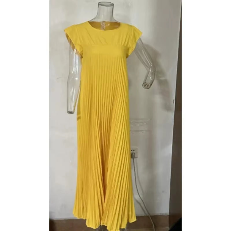 Pleated Sleeveless Dress – Chic, Feminine & Effortless Style for Every Season
