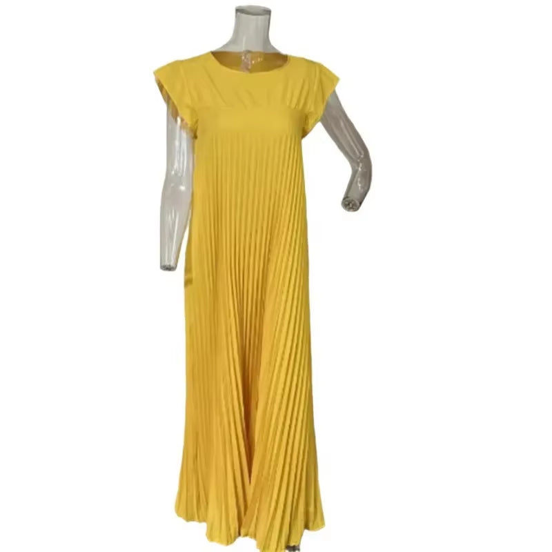 Pleated Sleeveless Dress – Chic, Feminine & Effortless Style for Every Season
